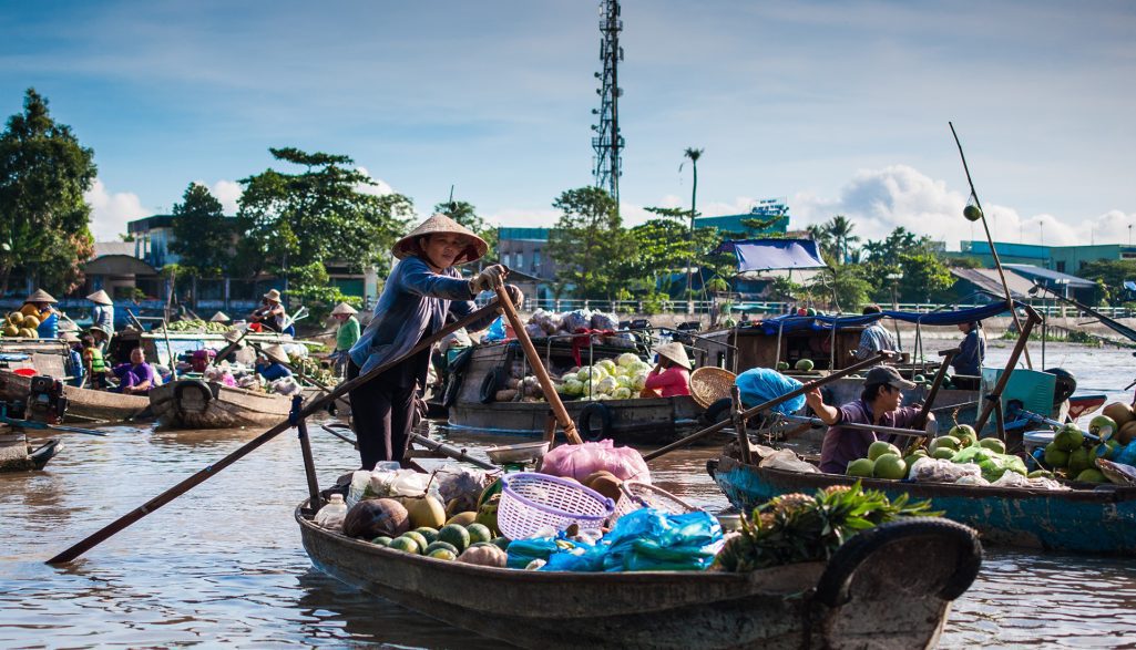 Flydende marked i Sydvietnam