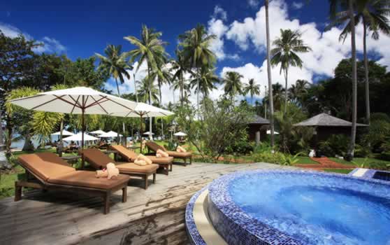 Bungalows på Koh Chang i Thailand Bungalows på Koh Chang