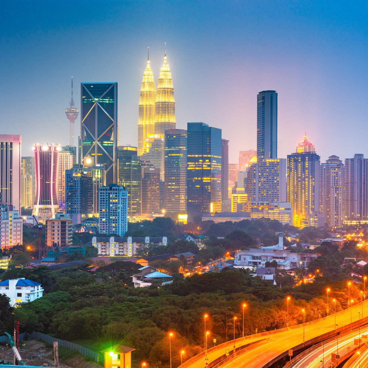 Kuala Lumpur, Malaysia city skyline.