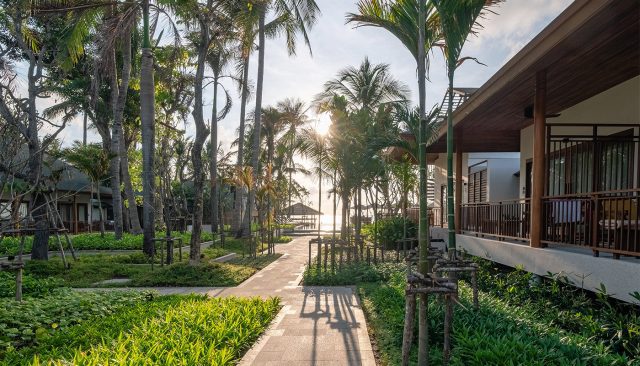 Banana Fan Sea Resort Walkway